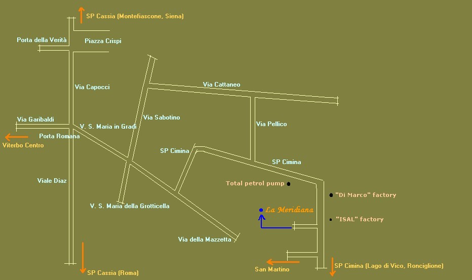 Farmholiday La Meridiana in Viterbo Italy, near Rome